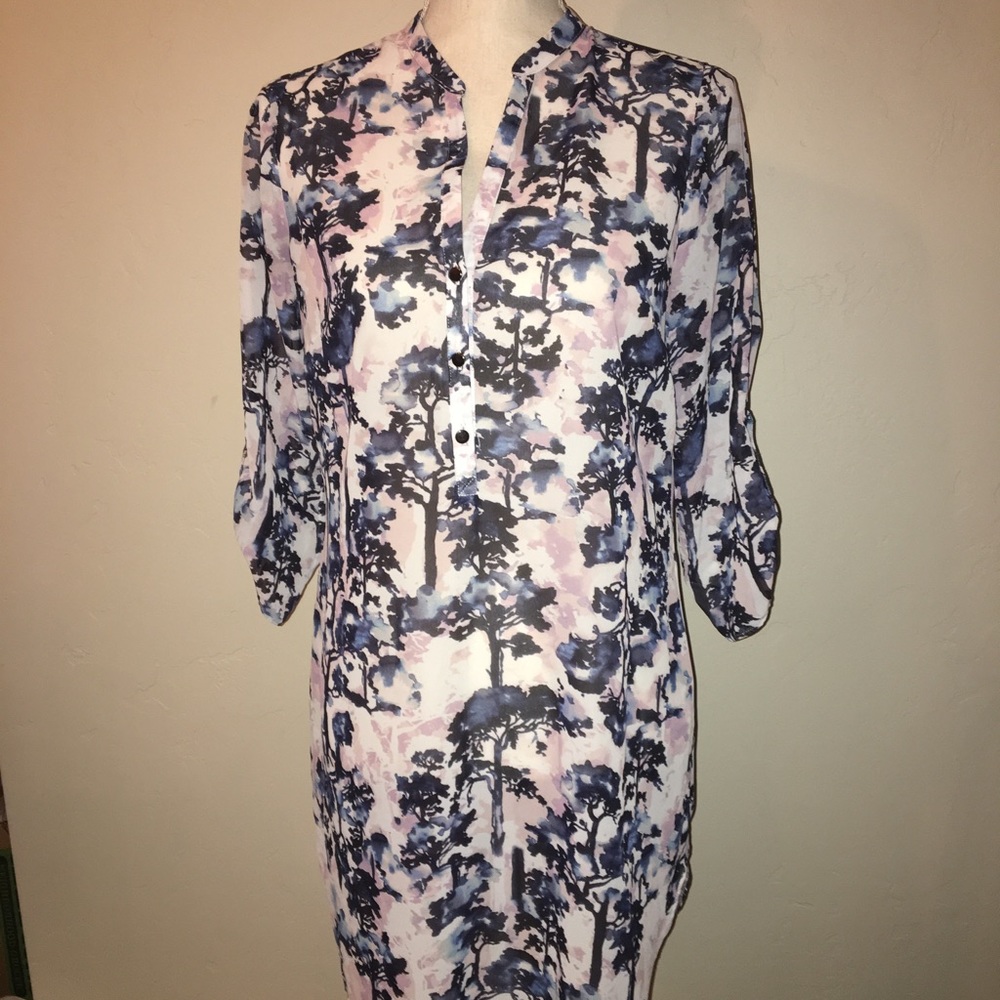 Anthro Amaryllis Sheer Dress/Tunic Size Medium